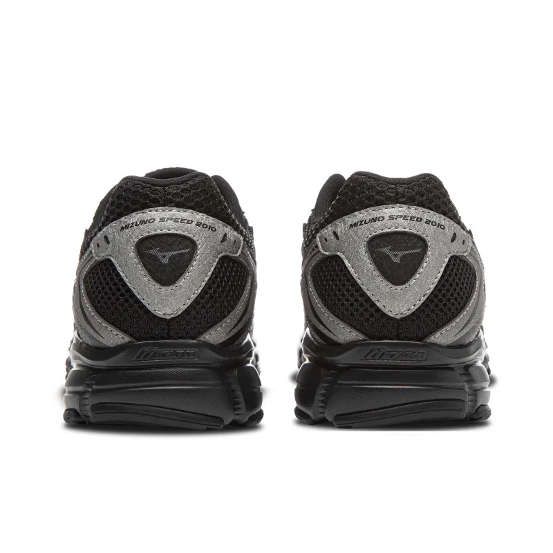 Mizuno Speed Low Top Running Shoes Unisex Black Silver-4