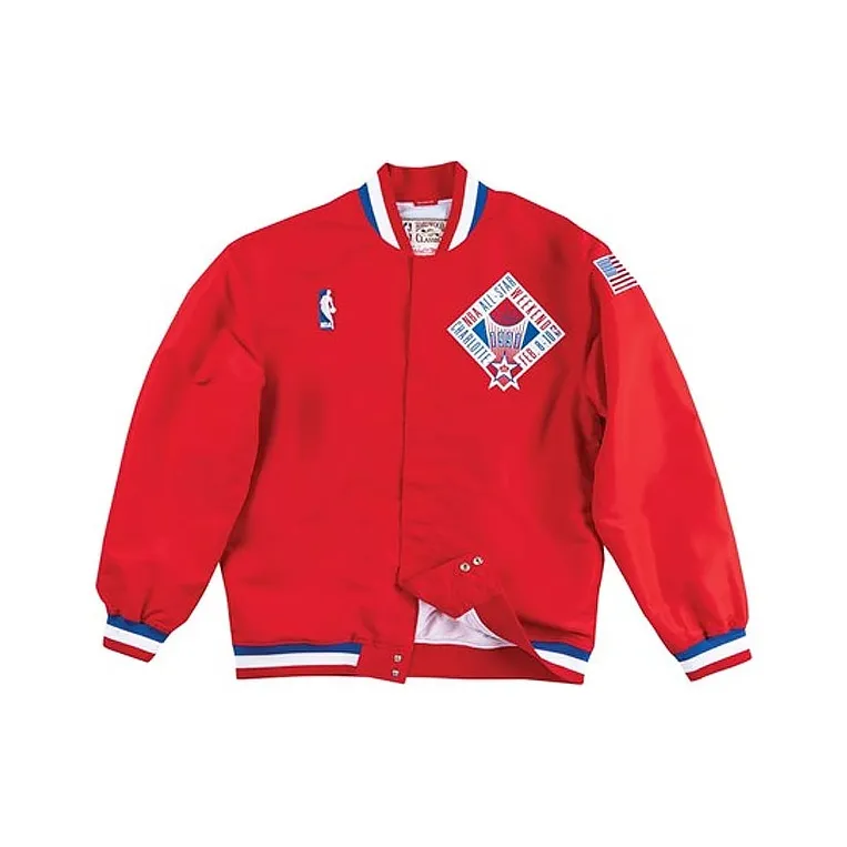 Mitchell Ness Jackets Unisex Red-0