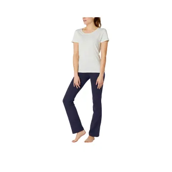 DECATHLON 500 Series Yoga Pants Women's Dark Navy Blue