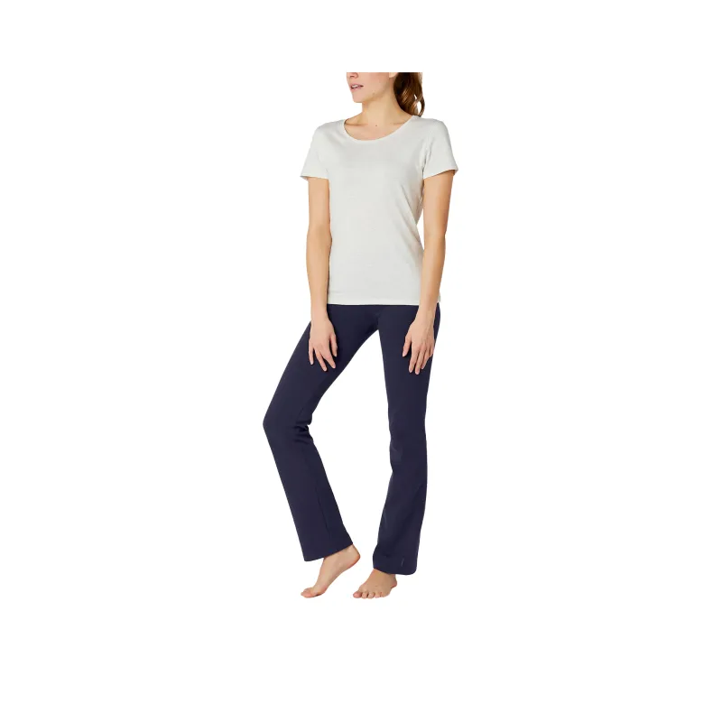 DECATHLON 500 Series Yoga Pants Women's Dark Navy Blue-0