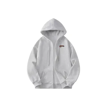 HOKLV Sweatshirt Unisex White Gray