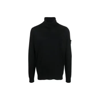 STONE ISLAND Compass Patch Roll Neck Jumper