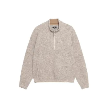 Stussy Wool Blend Sherpa Mock Neck