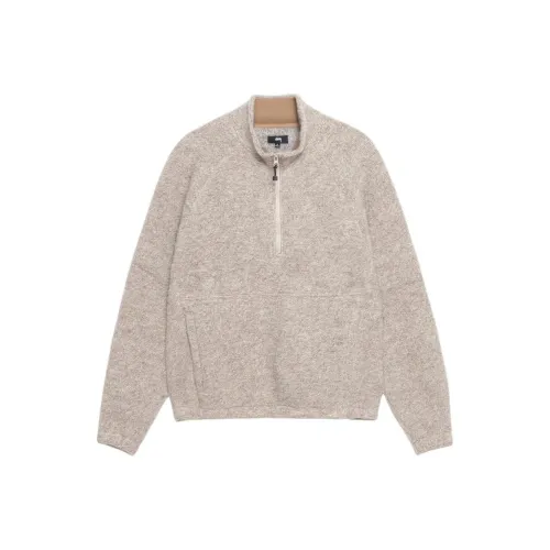 Stussy Wool Blend Sherpa Mock Neck