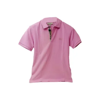 Burberry Polo Shirts Men Pink
