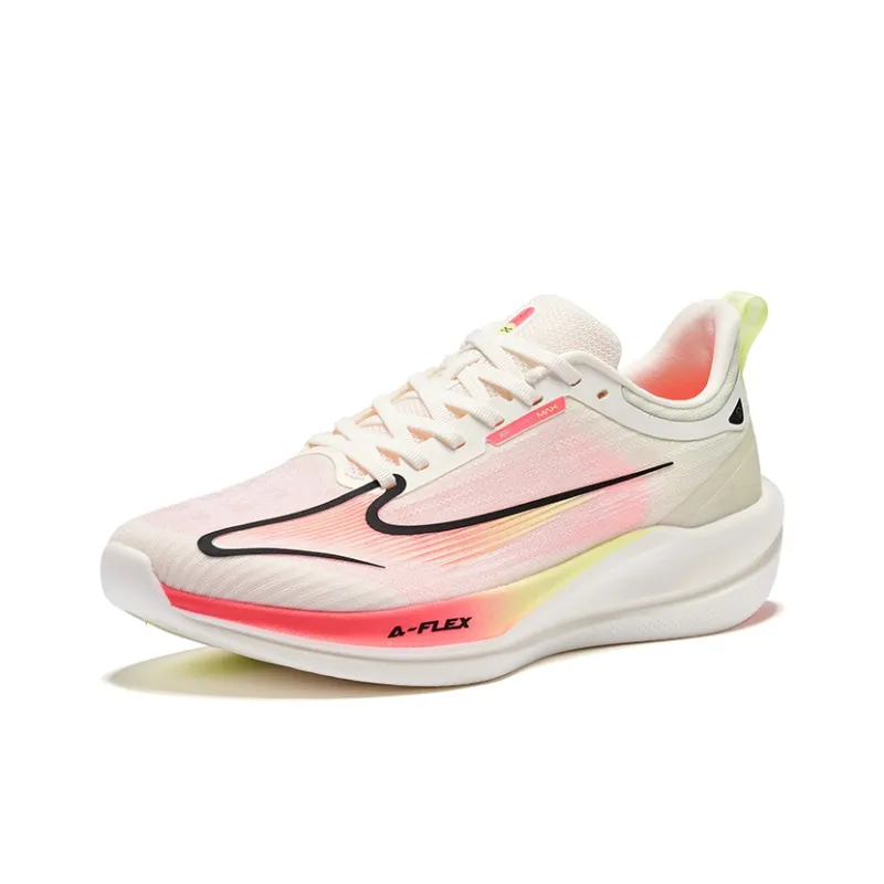 Erke Water Float 6MAX Durable Breathable Low Top Casual Running Shoes Men's White Pink Green-2