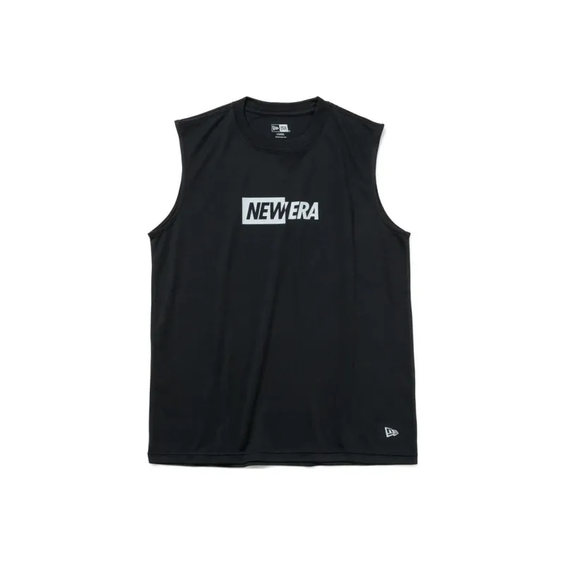 New Era Split Logo Tank Top Unisex Black-0