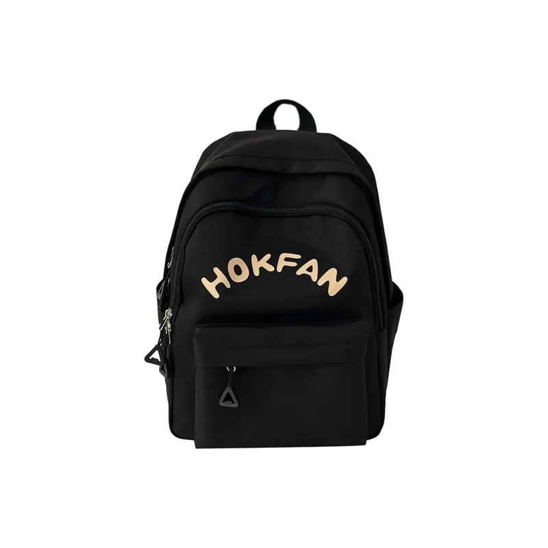 SEVENMOONS Nylon Backpack Unisex White/Black/Yellow/Lake Blue-3
