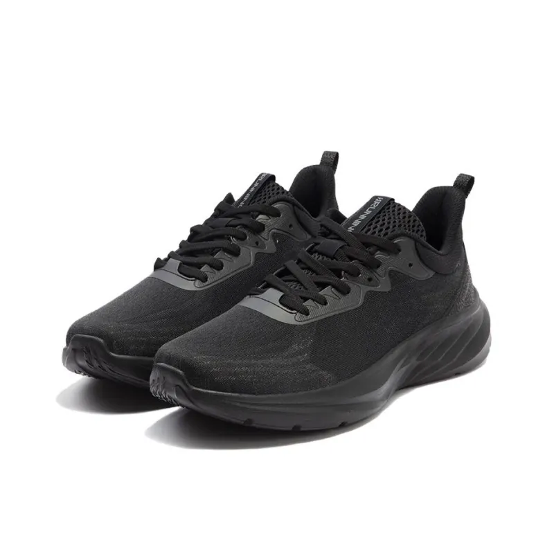 361° Abrasion Resistant Cushioning Low Top Casual Running Shoes Men's Black-2