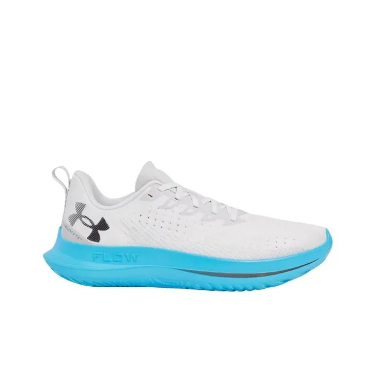 Under Armour Velociti 4 Cushioning Slip Resistant Low Top Running Shoes Men's White-1