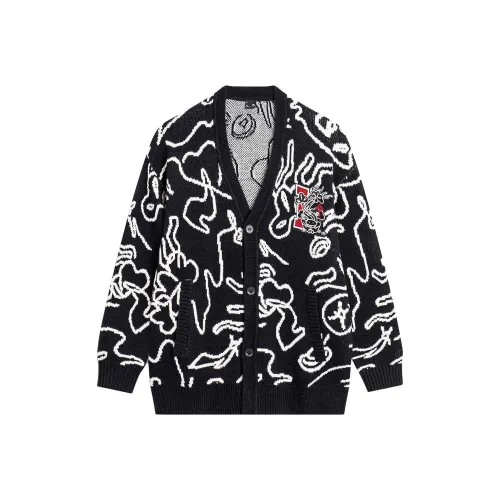 LiNing CNY Wanshi Green Pine Series Knitwear Unisex Black All Over Print