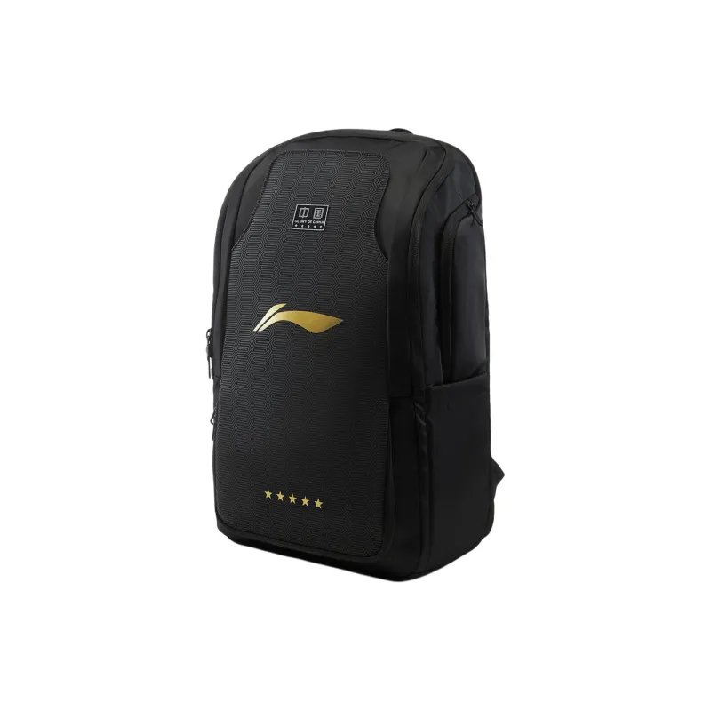 LiNing Table Tennis Series Nylon Backpack Regular Unisex Black-1