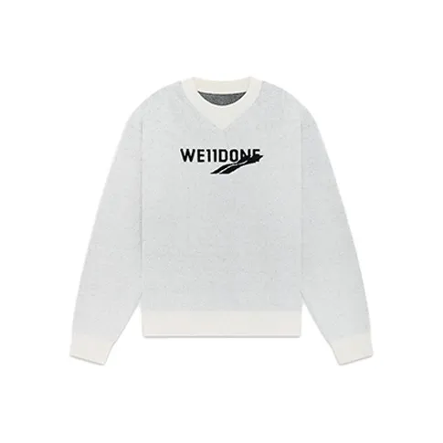 WE11DONE Logo Intarsia knit Crew neck Jumper-0