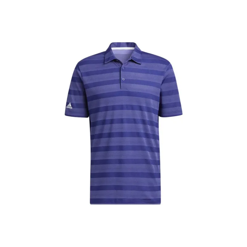 Adidas TWO-COLOR STRIPED GOLF POLO SHIRT Polo Shirt Men's Traditional Indigo-0
