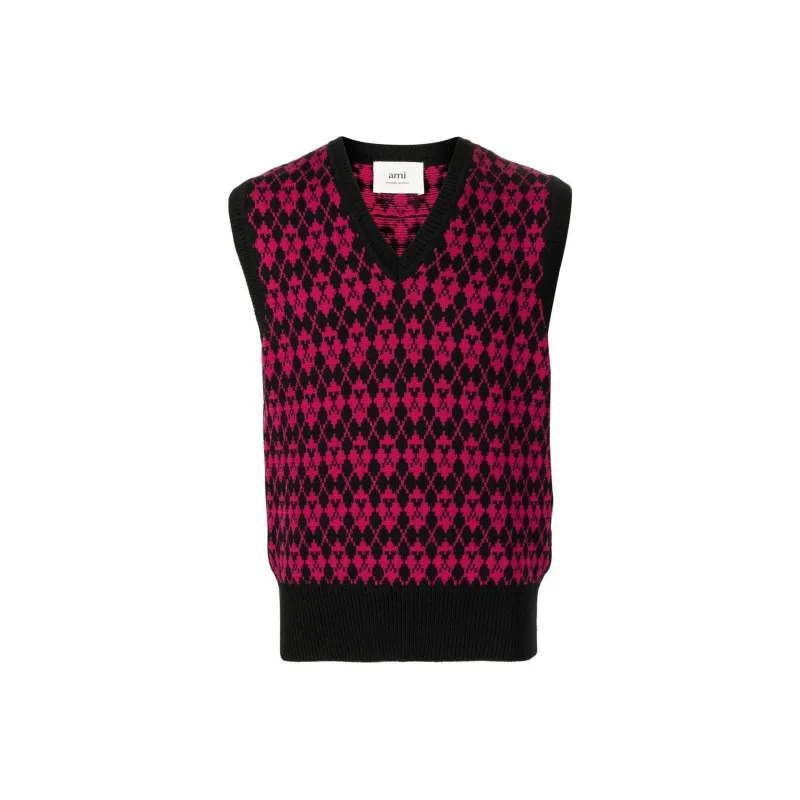 AMIPARIS Tank Tops Men Pink-0