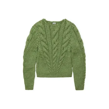LOEWE FW24 Cashmere Sweater Men's Green Apple Color
