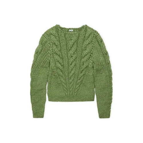 LOEWE FW24 Cashmere Sweater Men's Green Apple Color