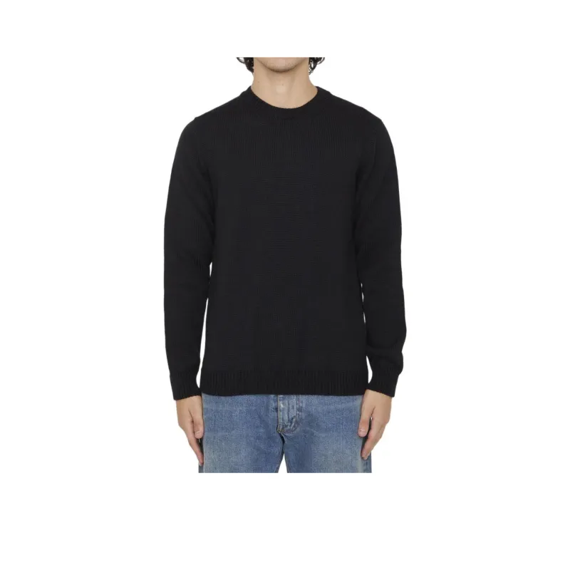 ROBERTO COLLINA Long Sleeved Crewneck Knitted Jumper-0
