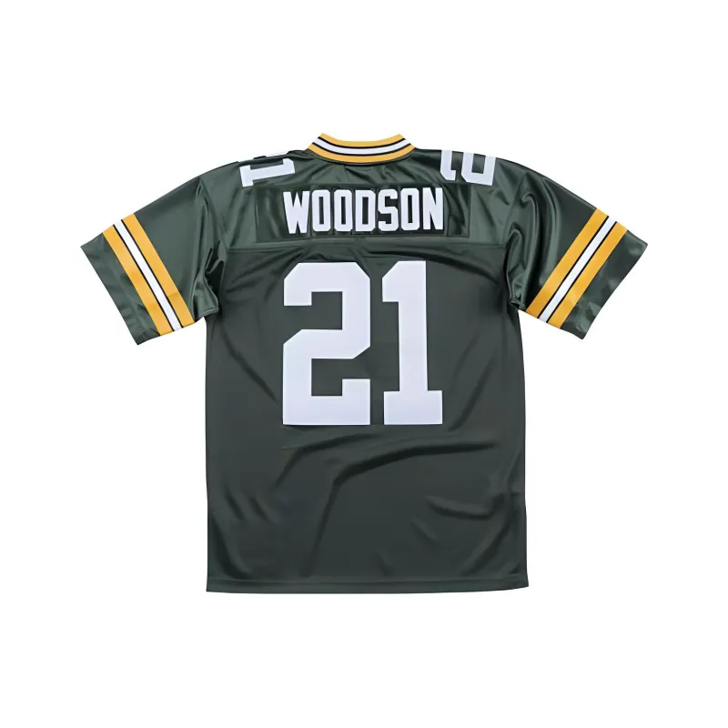 Mitchell Ness 'NFL Packers 2010 Charles Woodson' Authentic Superbowl Jersey T shirt-1