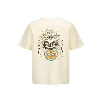 EVISU T Shirt Men's Beige Yellow