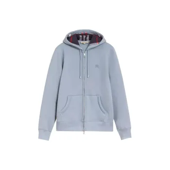 Burberry Clarendon Zip Up Check Hoodie