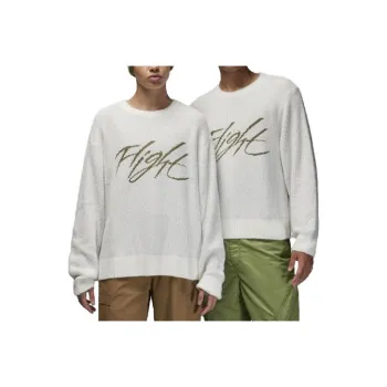 JORDAN Flight Sweaters Unisex Ivory White