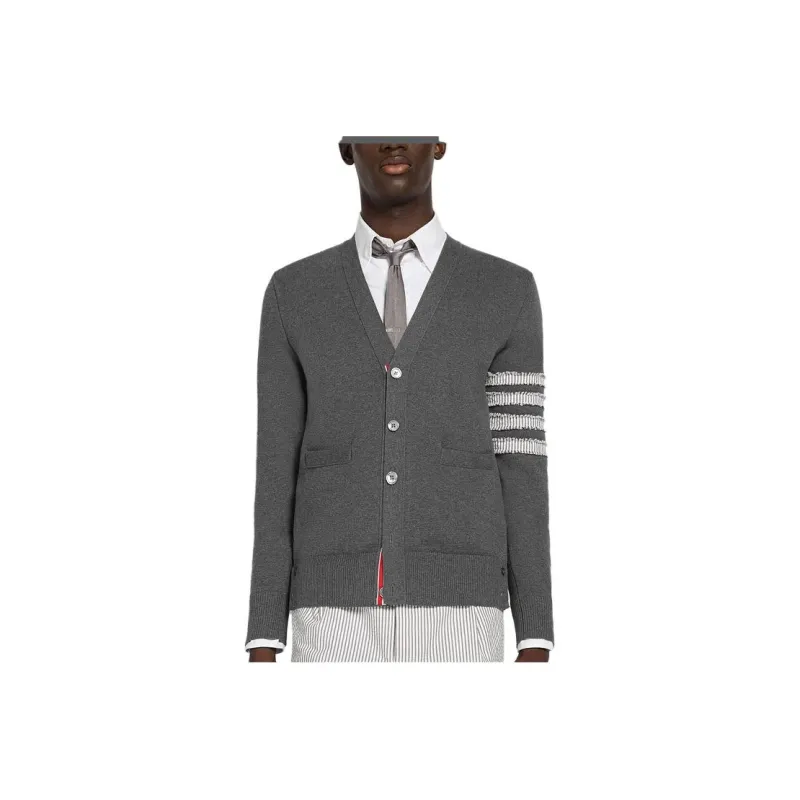 THOM BROWNE 4 Bar Stripe Detailed Cardigan-0