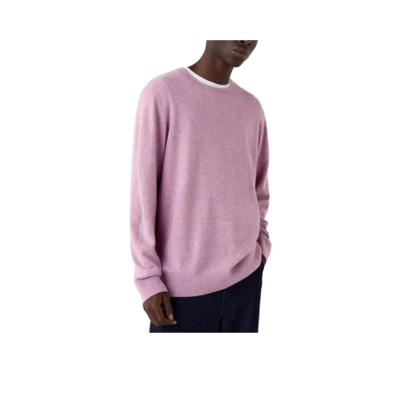 UNIQLO Cashmere Sweater Unisex Cyan Purple-0