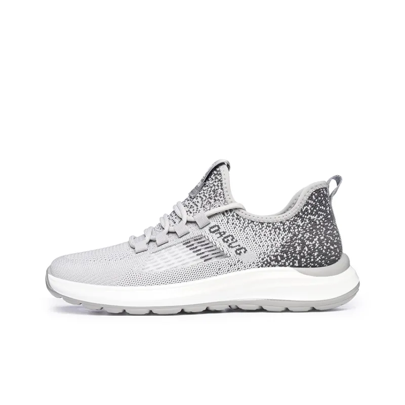 Ritai Anti Slip Wear Resistant Low Top Casual Shoes Men's Gray-0