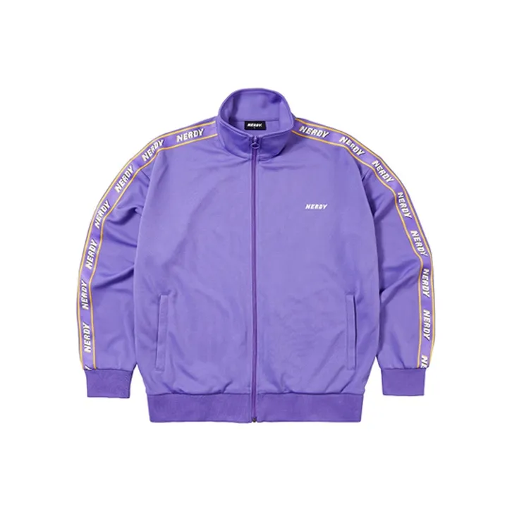 NERDY Loose Fit Workwear Jacket Unisex Purple-0