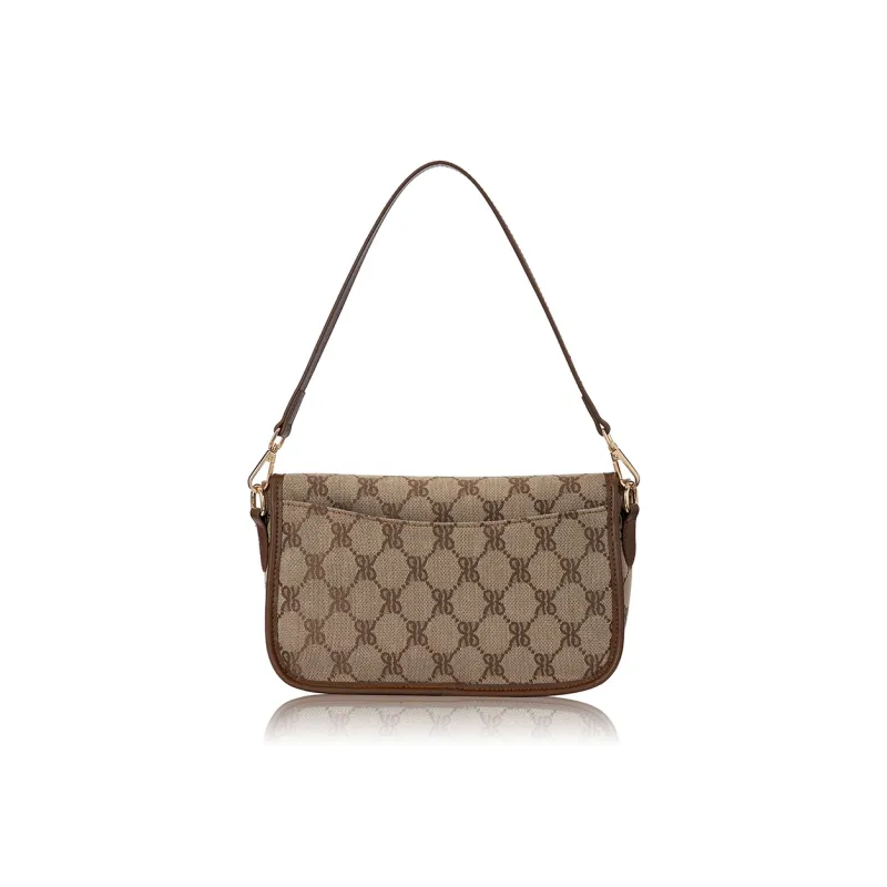 ROBERTA DI CAMERINO Fabric Shoulder Bag Regular Women's Black/Brown-8