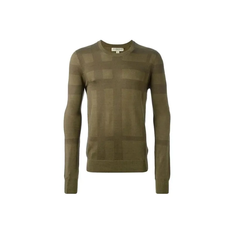 Burberry Sweaters Men Army Green-0