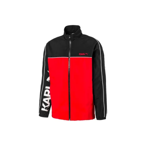 PUMA KARL LAGERFELD Old Buddha Collaboration Jacket Men's Black Red