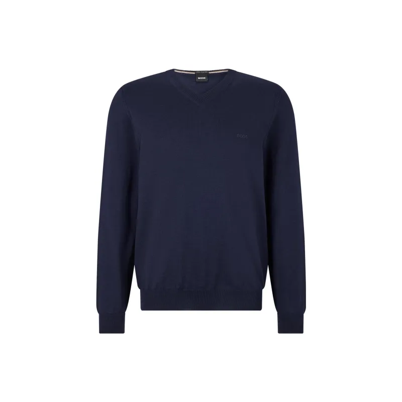 HUGO BOSS Logo Embroidered Regular Fit Jumper-0