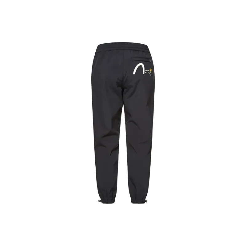 EVISU Knitted Sweatpants Men Black-1
