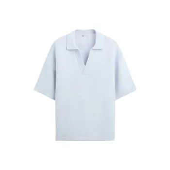 ZARA Polo Shirt Men's Light Blue
