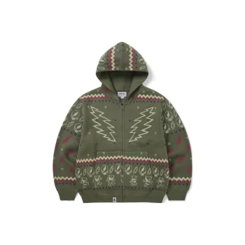 Thisisneverthat X Grateful Dead Iconography Knit Zip Hoodie