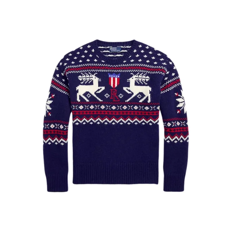 Polo Ralph Lauren Reindeer patterned Wool Sweater-0
