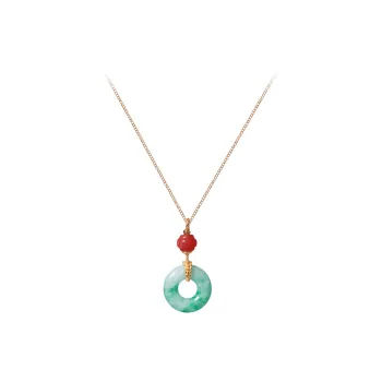 Long Fu Glutinous Jade Jadeite Necklaces Women's