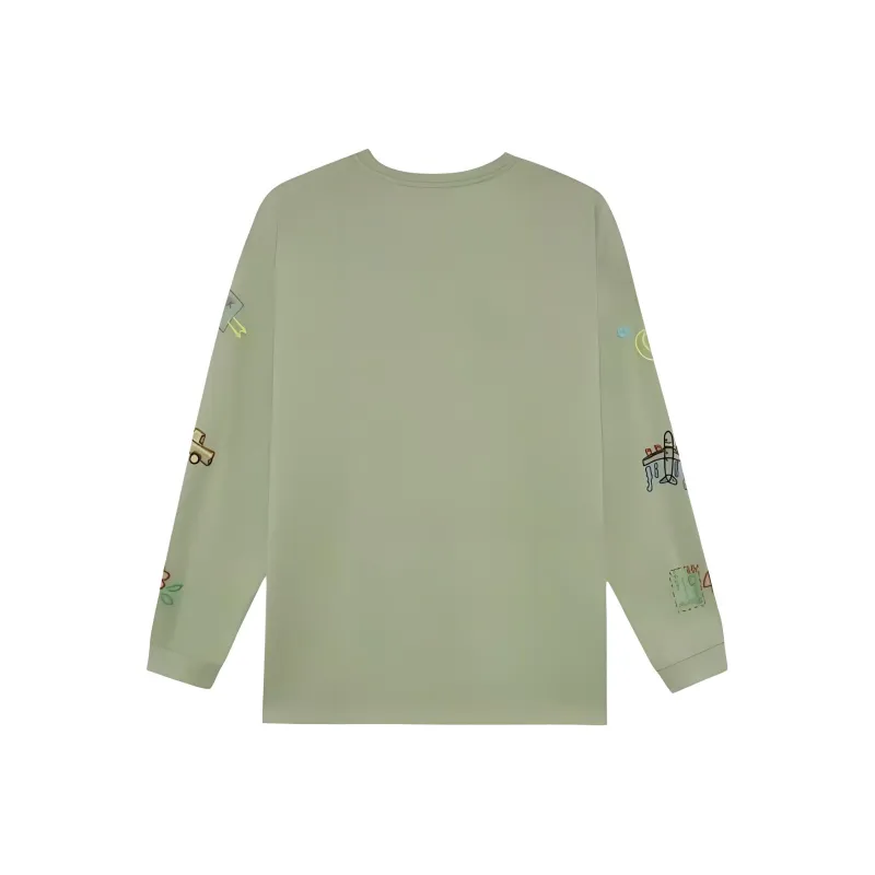 Onitsuka Tiger GRAPHIC LS TEE T Shirt Unisex Green-1