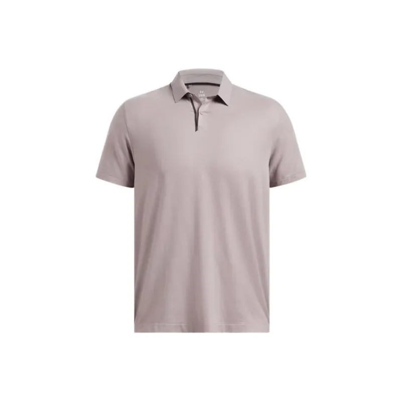 Under Armour Tour Tour Tips Polo Shirt Men's Lipstick Gray-0