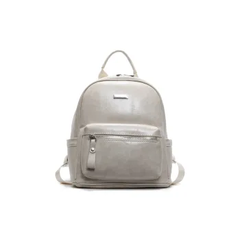Yalu PU Backpack Women's Black/Brown/Pink/Gray/Ecru