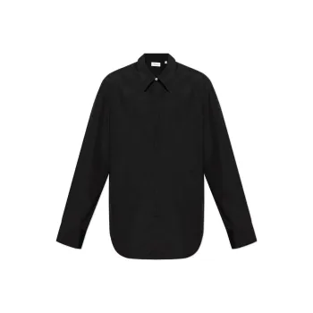 Ferragamo Logo Embroidered Long Sleeved Shirt