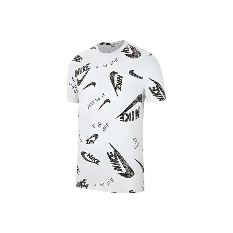 Nike T Shirts Men White-0
