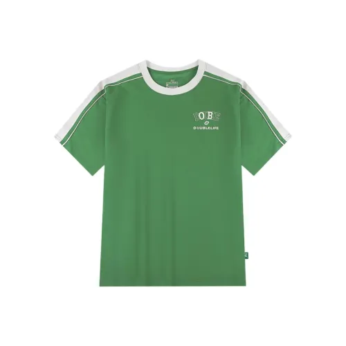 361° T Shirt Unisex Green/Cream White