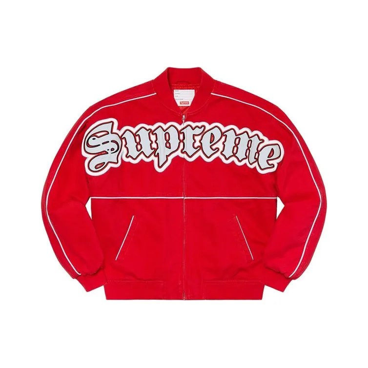 Supreme Twill Old English Varsity Jacket-0