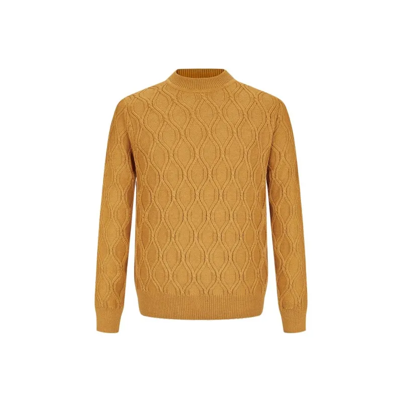 LARDINI Sweater Men's Ginger Yellow-0