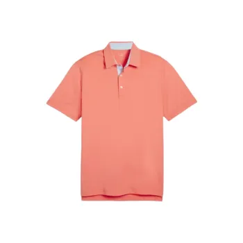 PUMA MATTR Brigade MATTR Brigade Men's Golf Polo Polo Shirt Men's Orange