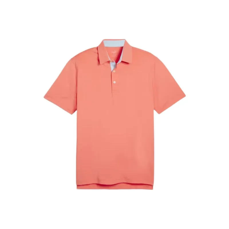 PUMA MATTR Brigade MATTR Brigade Men's Golf Polo Polo Shirt Men's Orange-0