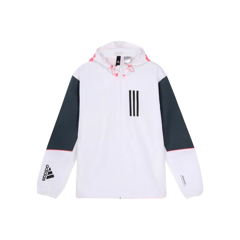 adidas W.N.D. Sports Stylish Hooded Jacket White-0